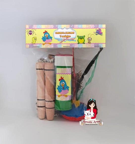 Kit Lembrancinha com Bolha Galinha Pintadinha Candy Color
