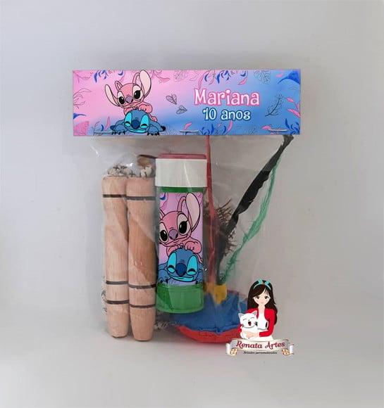 Kit Lembrancinha com Bolha de Sabão Stitch