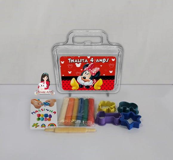 Kit Massinha na Maleta Minnie Vermelha