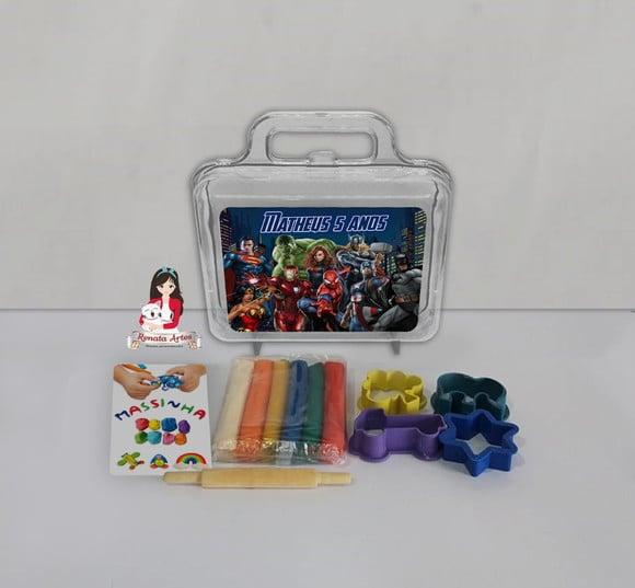 Kit Massinha na Maleta Heróis