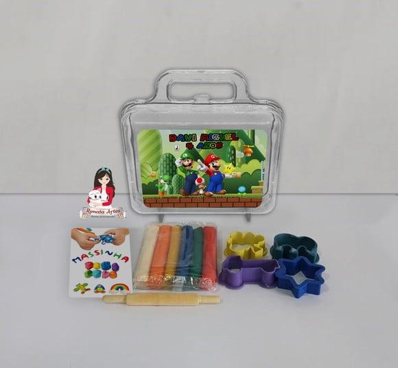 Kit Massinha na Maleta Super Mario Bross