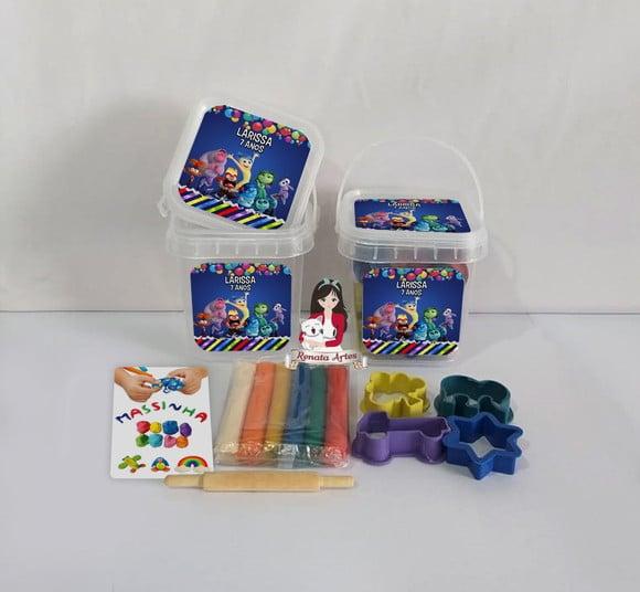 Kit Massinha no Baldinho Personalizado Divertidamente