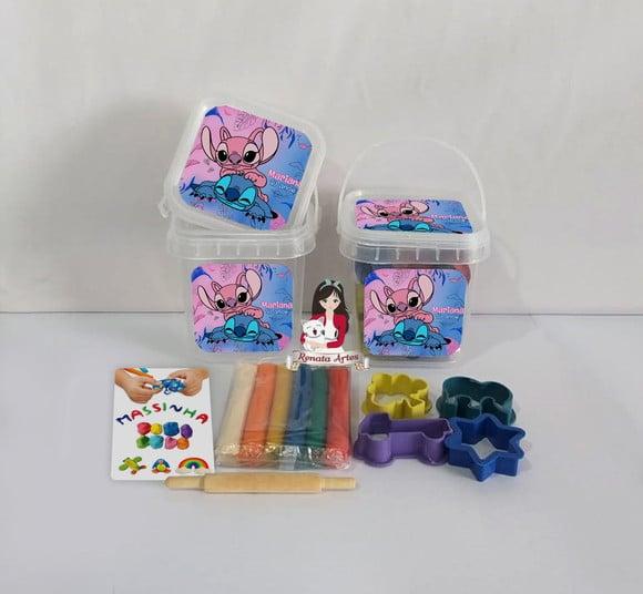 Kit Massinha no Baldinho Personalizado Stitch