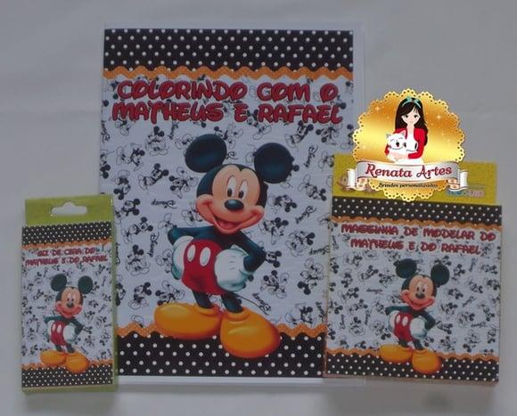 Kit Passatempo Personalizado Mickey
