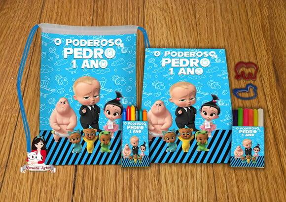 Kit Passatempo Personalizado na Mochila Poderoso Chefinho