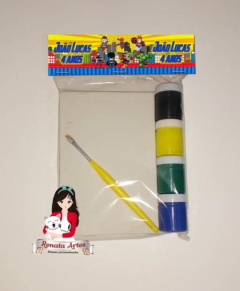 Kit Pintura Personalizado Herois Cute