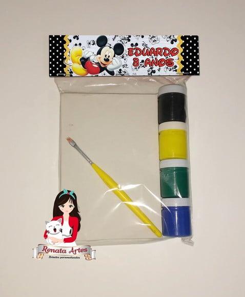 Kit Pintura Personalizado Mickey Poá