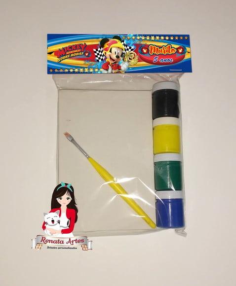 Kit Pintura Personalizado Mickey Sobre Rodas