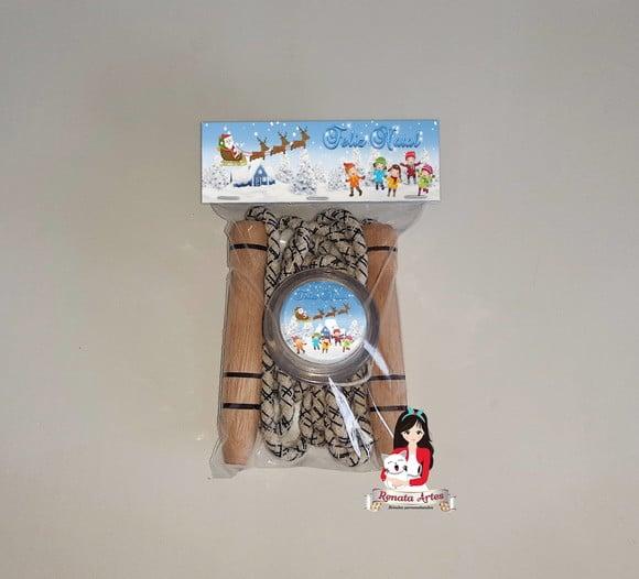 Kit Pula Corda + Ioiô Personalizado de Natal