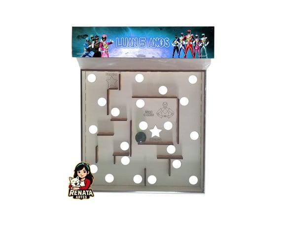 Labirinto Personalizado Lembrancinha Power Rangers