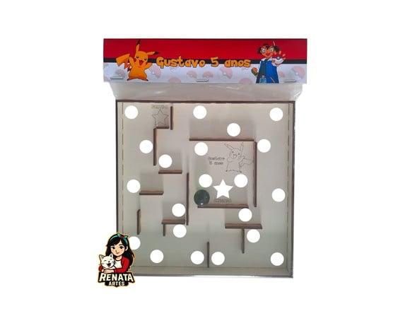 Labirinto Personalizado Lembrancinha Pokemon