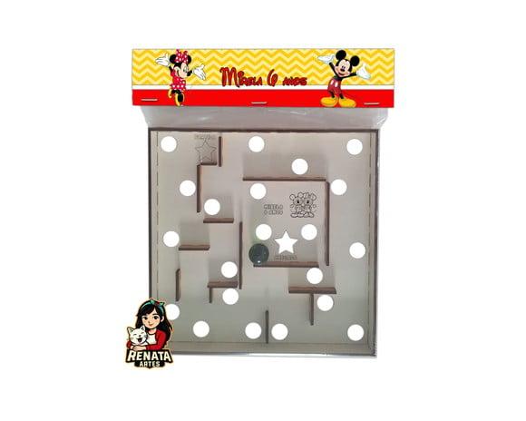 Labirinto Personalizado Lembrancinha Mickey e Minnie