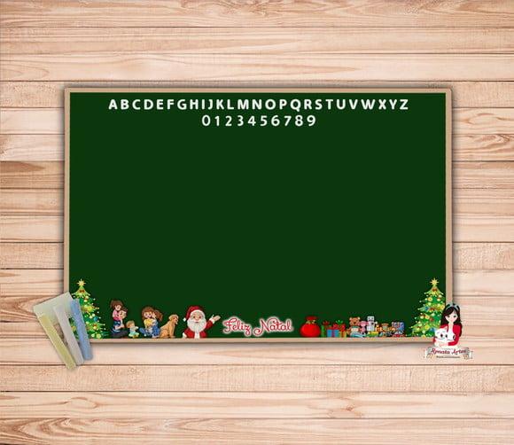 Lousa Personalizada com Giz Natal 2025