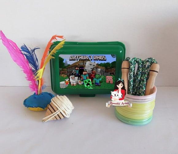 Maleta Baú Boa Infância Minecraft