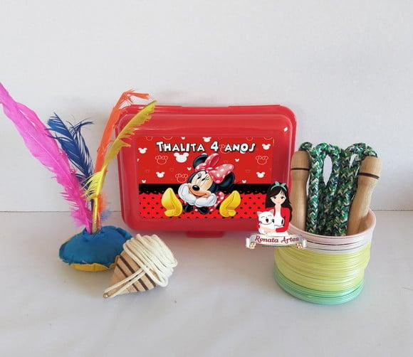 Maleta Baú da Boa Infância Minnie Vermelha
