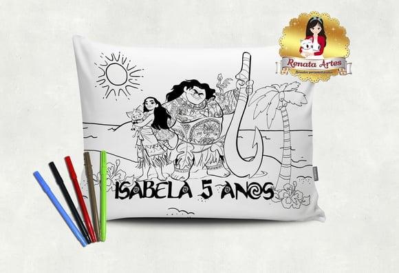 Moana - Almofada Pinte e Lave Personalizada
