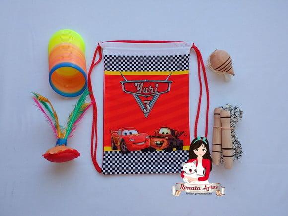 Mochila Boa Infância Personalizada Tema Carros Disney 3