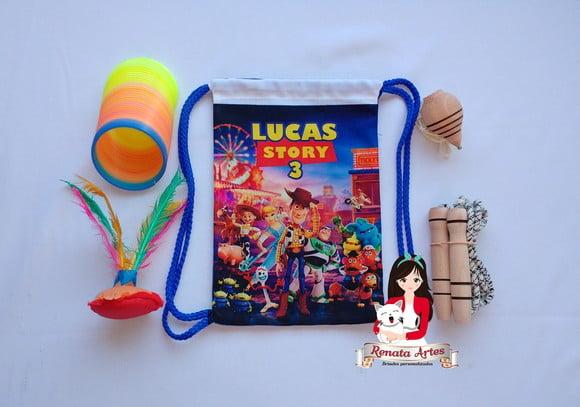 Mochila Boa Infância Personalizada Tema Toy Story 4