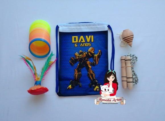 Mochila Boa Infância Tema Bumblebee