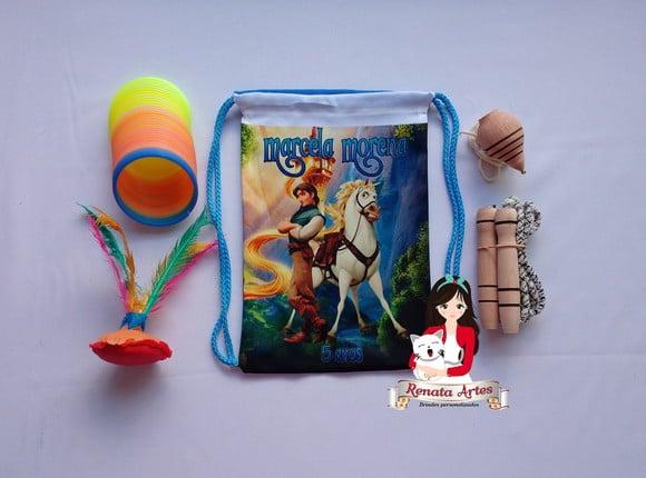 Mochila Boa Infância Tema Enrolados