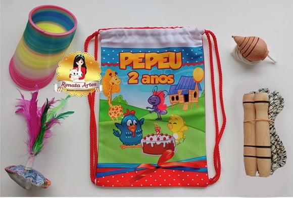 Mochila Boa Infância Tema Galinha Pintadinha Colorida