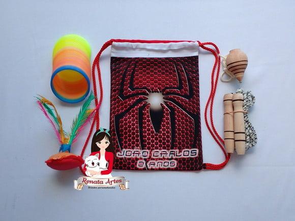 Mochila Boa Infância Tema Homem Aranha 2