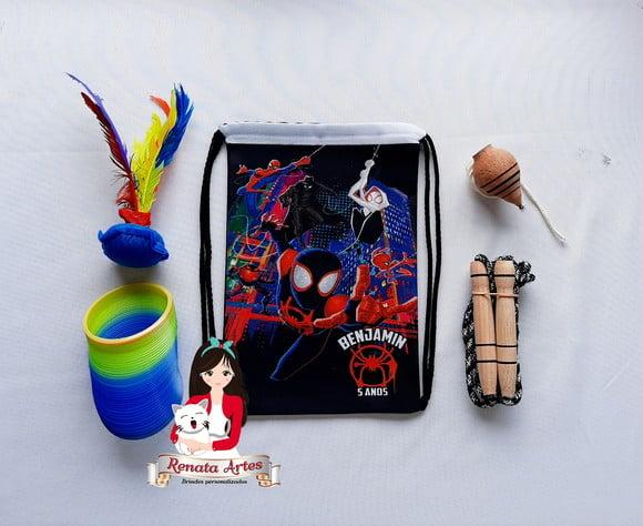 Mochila Boa Infância Tema Homem Aranha no Aranhaverso