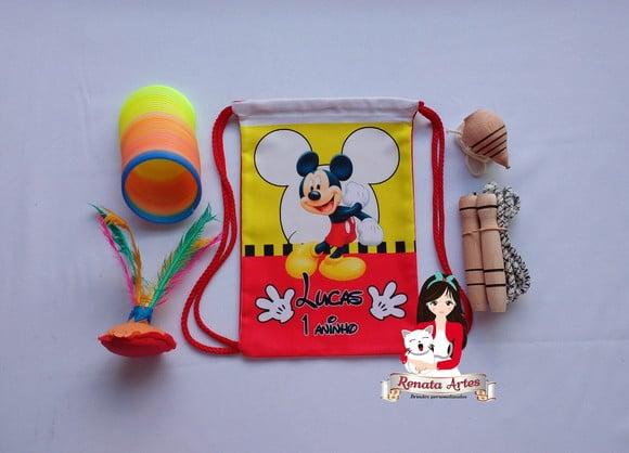 Mochila Boa Infância Tema Mickey