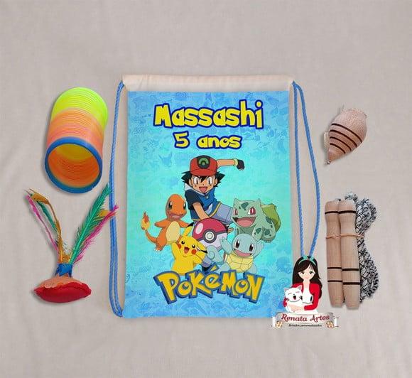Mochila Boa Infância Tema Pokémon