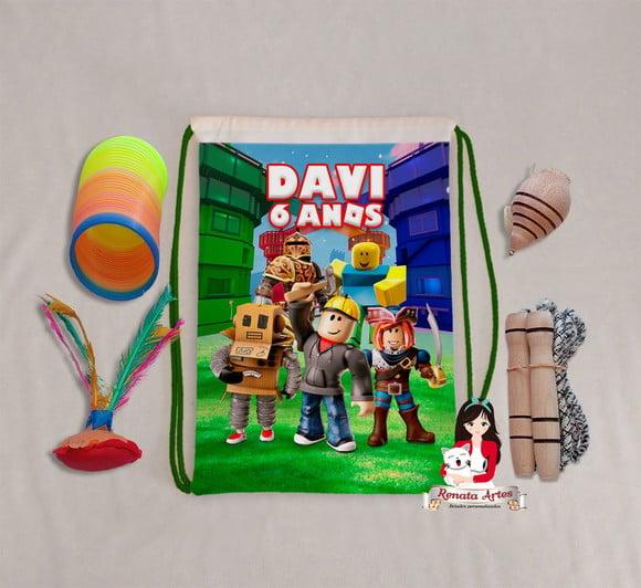 Mochila Boa Infância Tema Roblox