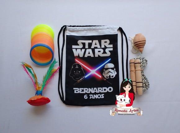 Mochila Boa Infância Tema Star Wars