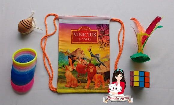 Mochila Brinquedos Retrô Tema o Rei Leão