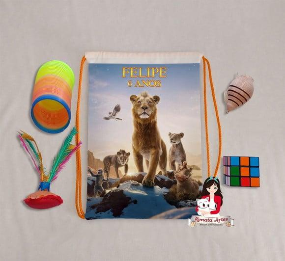 Mochila Brinquedos Retrô Tema o Rei Leão Mufasa