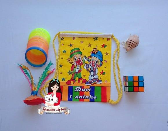 Mochila Brinquedos Retrô Tema Patati Patatá
