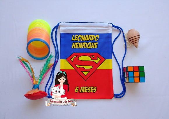 Mochila Brinquedos Retrô Tema Super Man