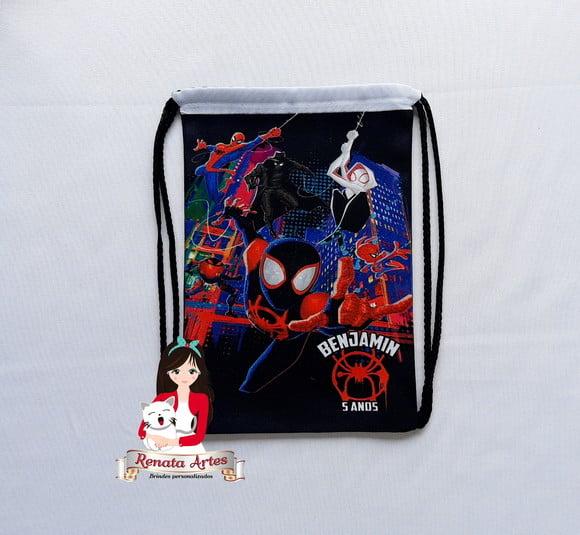 Mochila de Tecido Personalizada Aranhaverso