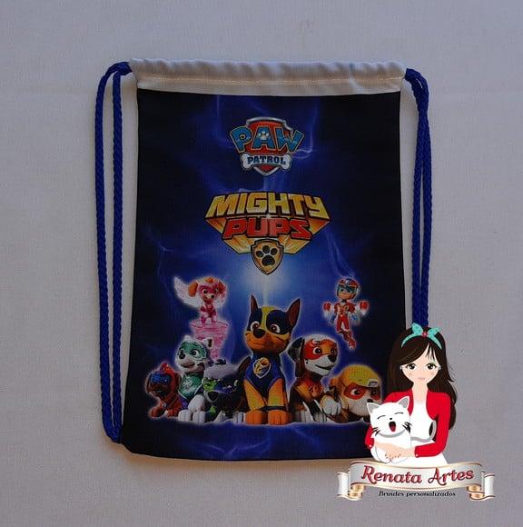 Mochila de Tecido Personalizada Super Filhotes