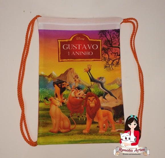Mochila de Tecido Rei Leão