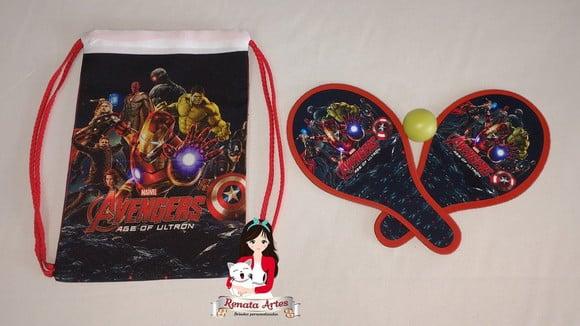 Mochila Ping Pong Personalizada Tema Avengers
