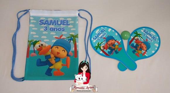 Mochila Ping Pong Personalizada Tema Pocoyo