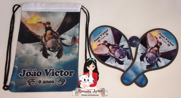 Mochila Ping Pong Tema Como Treinar Meu Dragão