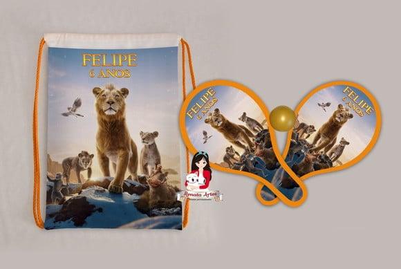 Mochila Ping Pong Tema o Rei Leão Mufasa