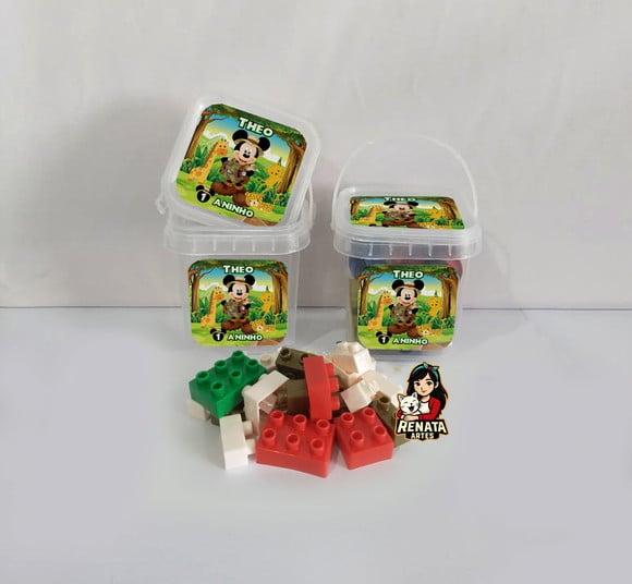 Monta Monta no Baldinho Personalizado Mickey Safari