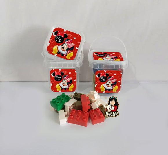 Monta Monta no Baldinho Personalizado Minnie Vermelha