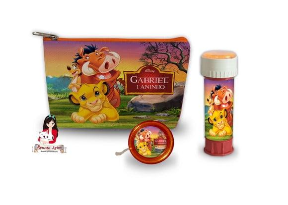 Necessaire com Ioiô e Bolhas de Sabão o Rei Leão