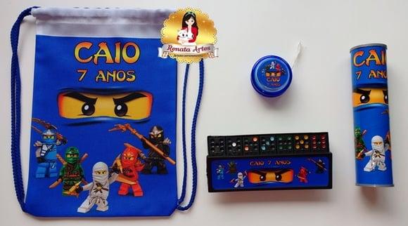 Ninjago - Kit Jogos na Mochila Ninjago Azul