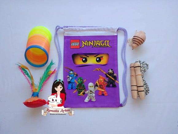 Ninjago - Mochila Boa Infância Tema Ninja Go Nya