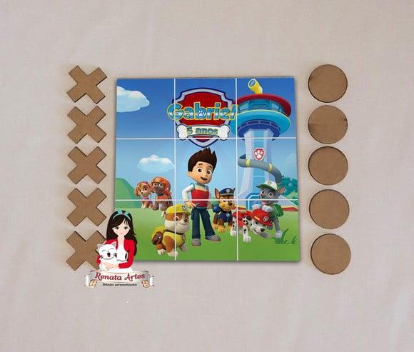 Patrulha Canina - Jogo da Velha Personalizado