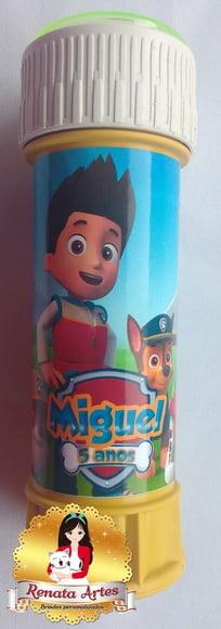 Patrulha Canina - Bolhas de Sabão Personalizada