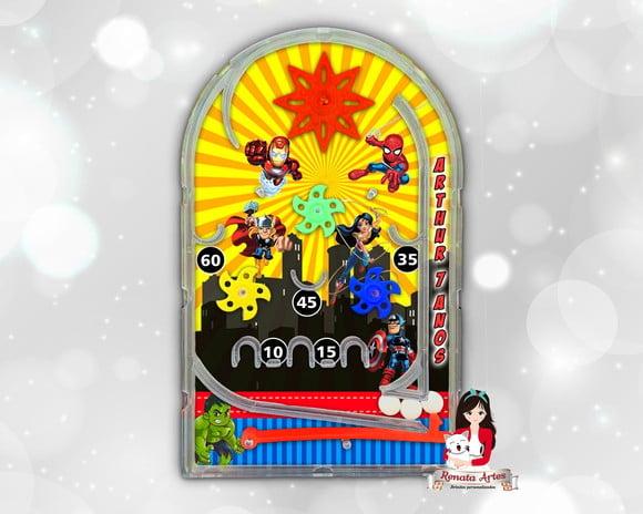 Pinball Fliperama Heróis Baby